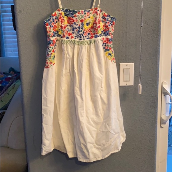 h&m floral embroidered dress
